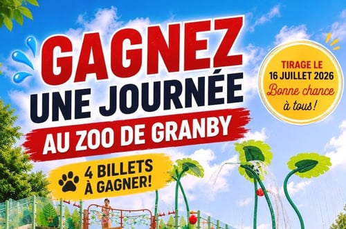 Concours Gagnez quatre billets pour le zoo de Granby et Amazoo!