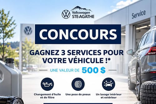 Concours Gagnez trois services pour votre véhicule!