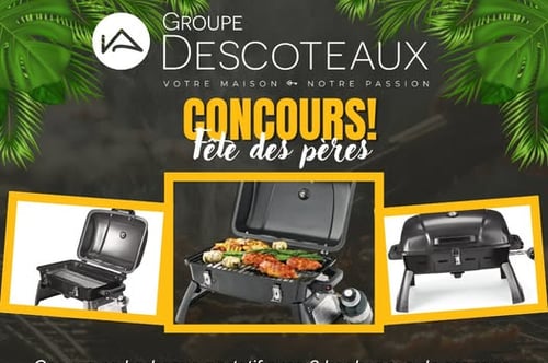 Concours Gagnez un barbecue portatif avec 2 bonbonnes de propane!