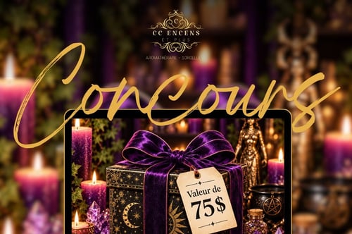 Concours Gagnez un cadeau de 75$ sur la boutique en ligne CC Encens et plus!
