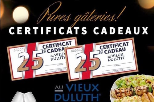 Concours Gagnez un certificat cadeau de 50$ au vieux Duluth Hull!