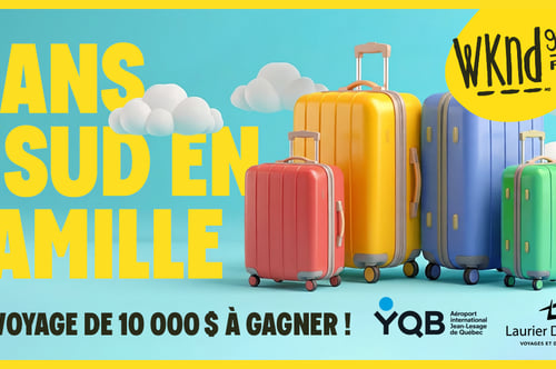Concours Gagnez un crédit-voyage de 10 000 $ chez Voyages Laurier du Vallon!