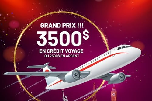 Concours Gagnez un crédit voyage de 3500$ avec Stratos!