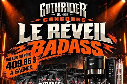 Concours Gagnez un ensemble café GothRider!