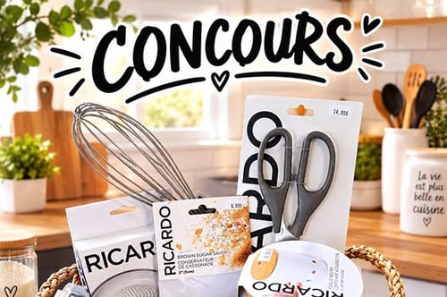 Concours Gagnez un ensemble pour cuisiner Ricardo!