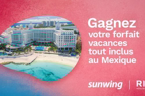 Concours Gagnez un forfait vacances tout inclus pour 2 à l’hôtel pour adultes Riu Latino!