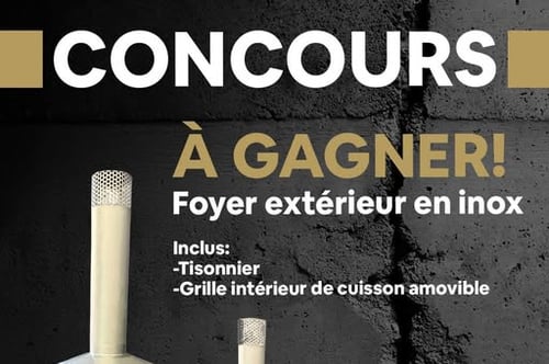 Concours Gagnez un foyez extérieur en Inox!