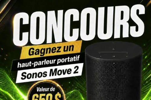 Concours Gagnez un haut-parleur Sonos Move 2!