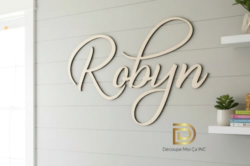Concours Gagnez un nom en bois personnalisé de 30 pouces calligraphie aux choix!