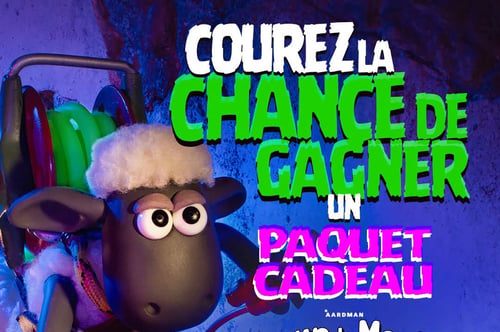 Concours Gagnez un paquet cadeau de Shaun le Mouton: La bêêête de la ferme!