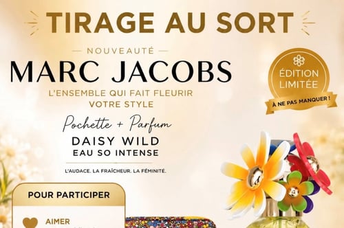 Concours Gagnez un parfum Marc Jacobs et un sac assorti!