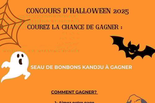 Concours Gagnez un Seau de mélange de bonbons Halloween de la compagnie québécoise KandJu!