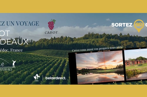 Concours Gagnez un séjour de golf exceptionnel pour deux personnes à Cabot Bordeaux, en France!