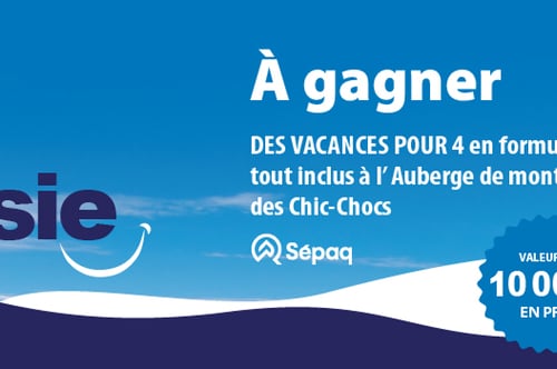 Concours Gagnez un séjour tout inclus pour 4 personnes à l’Auberge de montagne des Chic-Chocs!