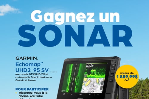 Concours Gagnez un sonar Garmin ECHOMAP UHD2 95 SV!