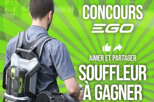 Concours Gagnez un souffleur sac à dos EGO 600CFM!