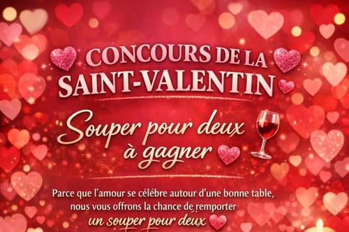 Concours Gagnez un souper pour deux!