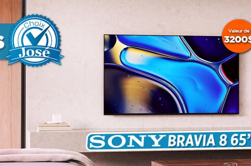 Concours Gagnez un téléviseur Bravia 8 65 pouces OLED de Sony d'une valeur de 3200$!