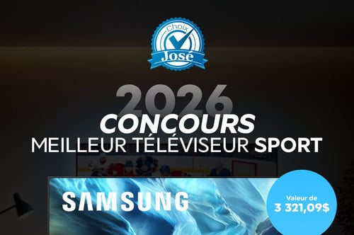 Concours Gagnez un téléviseur Samsung S90H OLED 4K de 65 pouces!