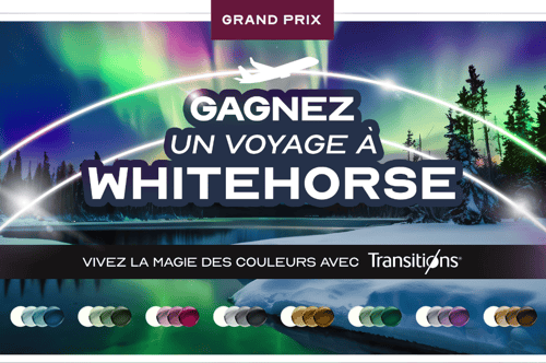 Concours Gagnez un voyage à Whitehorse ou l'un des huit certificats-cadeaux d'une valeur de 1 000 $ pour une monture Transition!