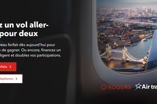 Concours Gagnez un voyage aller-retour pour deux avec Air Transat et Rogers