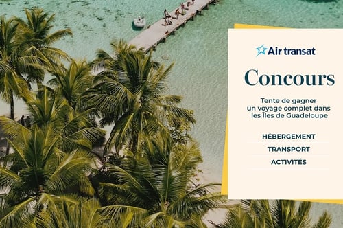 Concours Gagnez un voyage complet dans les îles de Guadeloupe!