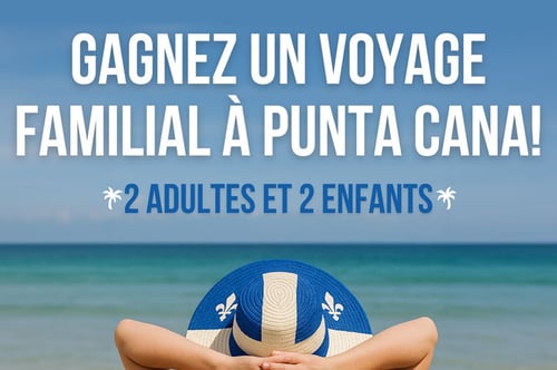 Concours Gagnez un Voyage pour 4 à Punta Cana!