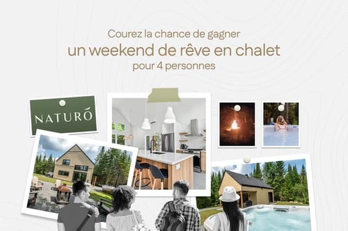 Concours Gagnez un weekend de rêve en chalet pour 4 personnes!