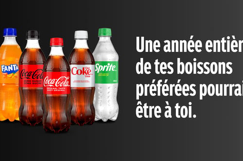 Concours Gagnez une année entière de vos boissons Coca-Cola préférées!