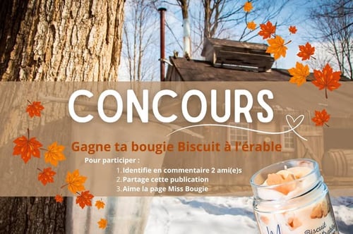Concours Gagnez une bougie biscuit à l'érable!