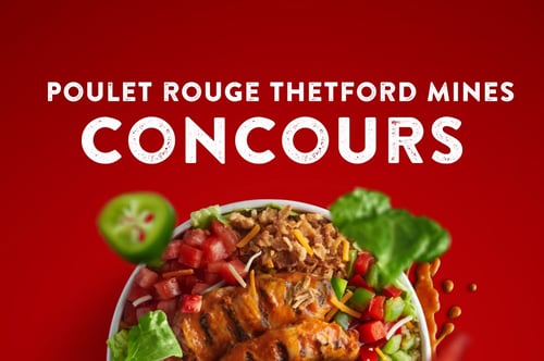 Concours Gagnez une carte cadeau de 100$ poulet rouge!