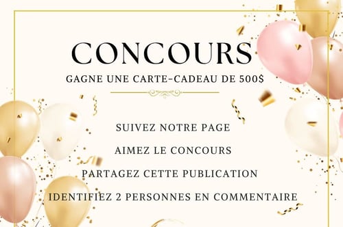 Concours Gagnez une carte-cadeau de 500$!