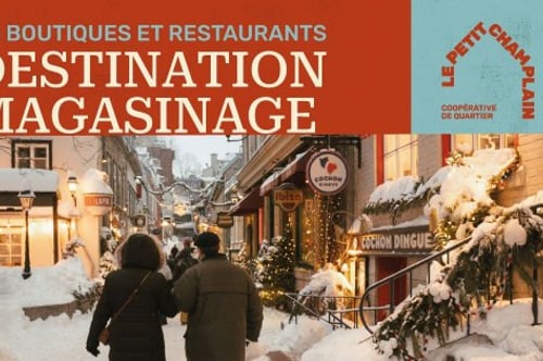 Concours Gagnez une carte cadeau de 75$ valide dans le Quartier petit Champlain!