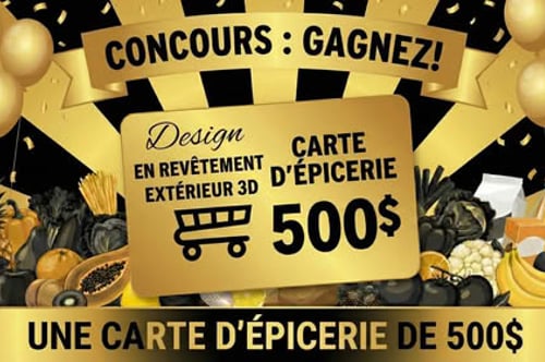 Concours Gagnez une carte-cadeau d’épicerie de 500 $ !