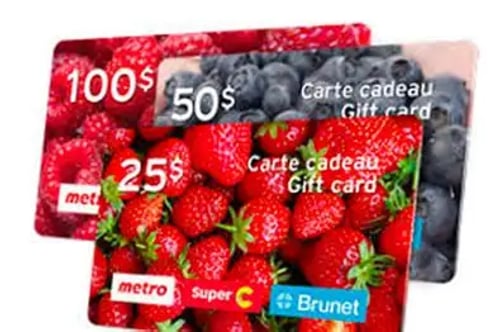 Concours Gagnez une carte cadeau d'épicerie de 500$!