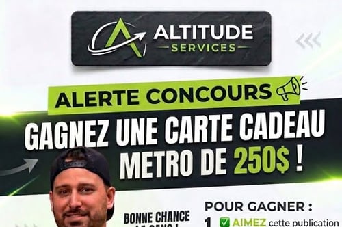 Concours Gagnez une carte cadeau Métro de 250$!