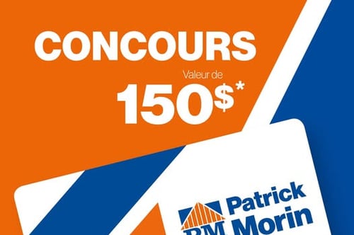 Concours Gagnez une carte-cadeau Patrick Morin de 150$!