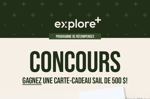 Concours Gagnez une carte cadeau Sail de 500$!