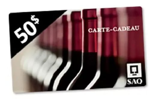 Concours Gagnez une carte-cadeau SAQ de 50 $