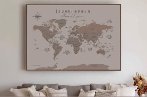 Concours Gagnez une carte du monde personnalisée !