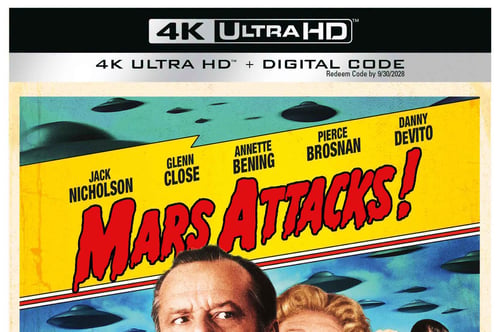 Concours Gagnez une copie du flm Mars Attacks en 4K Ultra HD!