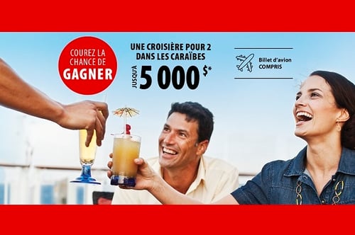 Concours Gagnez une croisière pour deux personnes!