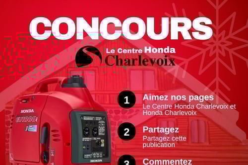 Concours Gagnez une Génératrice Honda