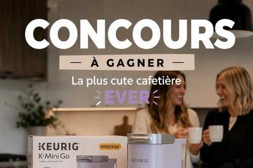 Concours Gagnez une Keurig K-Mini Go de couleur violette!