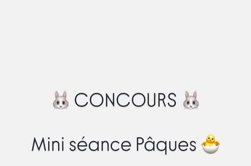 Concours Gagnez une mini séance photo!
