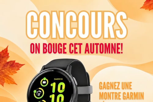 Concours Gagnez une montre Garmin vívoactive 5!