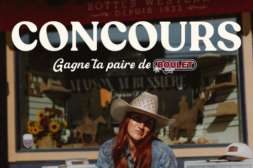 Concours Gagnez une paire de bottes Boulet de votre choix!