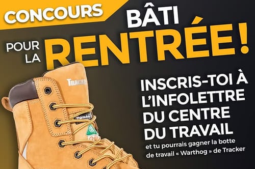 Concours Gagnez une paire de bottes de travail Warthog de Tracker!