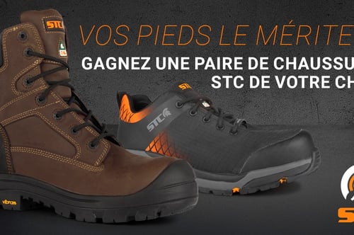 Concours Gagnez une paire de chaussures STC de votre choix
