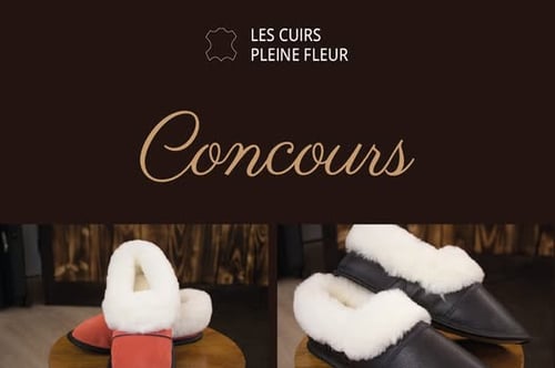 Concours Gagnez une paire de pantoufles en mouton d'une valeur de 135$